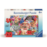 RAVENSBURGER Puzzle Zajíčci a lesní ovoce 35 dílků
