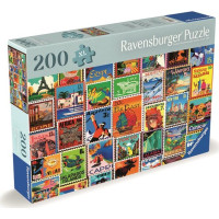 RAVENSBURGER Puzzle Známky z různých koutů světa 200 dílků