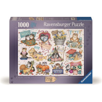 RAVENSBURGER Puzzle Kočičí kalendář 1000 dílků