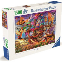 RAVENSBURGER Puzzle Mystická létající loď 1500 dílků