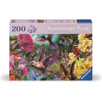 RAVENSBURGER Puzzle Svět kolibříků a motýlů 200 dílků