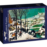 BLUEBIRD Puzzle Lovci ve sněhu (Zima) 1000 dílků