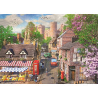 RAVENSBURGER Puzzle Malebná ulička k zámku 1000 dílků