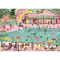 RAVENSBURGER Puzzle Radovánky u bazénu 1000 dílků