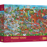 TREFL Puzzle Premium Plus Share the Moments: Trojměsto 1000 dílků