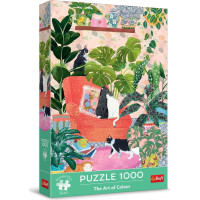TREFL Puzzle Premium Plus The Art of Colour: Sladký domov 1000 dílků