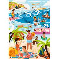 TREFL Puzzle Premium Plus The Art of Colour: V horkém létě 1000 dílků