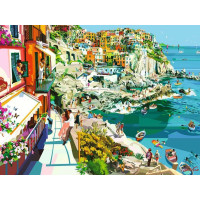 RAVENSBURGER Puzzle Romantika v Cinque Terre 1500 dílků