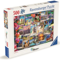 RAVENSBURGER Puzzle Cestovatelské poklady 500 dílků