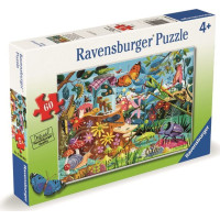 RAVENSBURGER Puzzle Zahradní dobrodružství s broučky 60 dílků