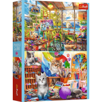 TREFL Puzzle Umění malování 2x500 dílků