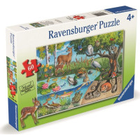 RAVENSBURGER Puzzle Zvířata na zemi i pod ní – tajemství přírody 60 dílků