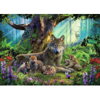 RAVENSBURGER Puzzle Vlci v lese 1000 dílků