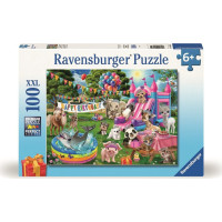 RAVENSBURGER Puzzle Zvířecí narozeninová párty XXL 100 dílků