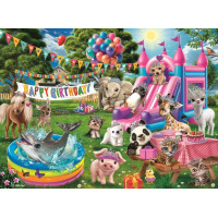 RAVENSBURGER Puzzle Zvířecí narozeninová párty XXL 100 dílků
