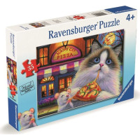 RAVENSBURGER Puzzle Pizza pro kočku - rozmanitost chutí 35 dílků