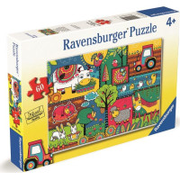 RAVENSBURGER Puzzle Den na farmě 60 dílků