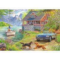 RAVENSBURGER Puzzle Léto u jezera 200 dílků