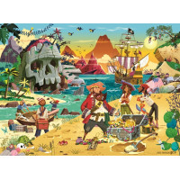 RAVENSBURGER Puzzle Dobrodružství pirátů XXL 100 dílků