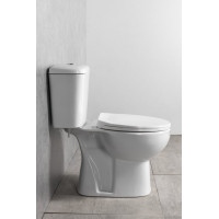 Aqualine MANUEL WC kombi, dvojtlačítko 3/6l, spodní odpad, bílá PS8814