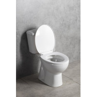 Aqualine MANUEL WC kombi, dvojtlačítko 3/6l, spodní odpad, bílá PS8814