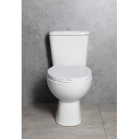 Aqualine MANUEL WC kombi, dvojtlačítko 3/6l, spodní odpad, bílá PS8814