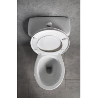 Aqualine MANUEL WC kombi, dvojtlačítko 3/6l, spodní odpad, bílá PS8814