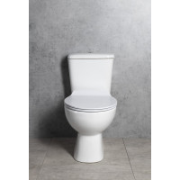 Aqualine MANUEL WC kombi, dvojtlačítko 3/6l, spodní odpad, bílá PS8814