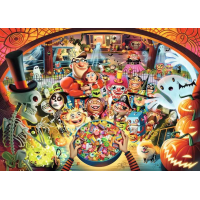 RAVENSBURGER Puzzle Halloweenské koledování 1000 dílků