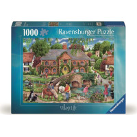 RAVENSBURGER Puzzle Život na vesnici 1000 dílků