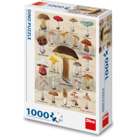 DINO Puzzle Houby koláž 1000 dílků