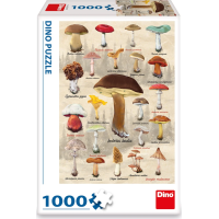 DINO Puzzle Houby koláž 1000 dílků