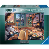 RAVENSBURGER Puzzle Moje útočiště č.6: Útulný pokoj 1000 dílků