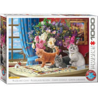 EUROGRAPHICS Puzzle Skládající koťata 1000 dílků