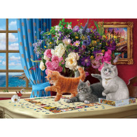 EUROGRAPHICS Puzzle Skládající koťata 1000 dílků