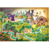CLEMENTONI Puzzle Story Maps: Sněhurka 1000 dílků