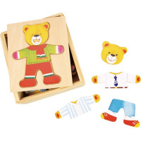 Bigjigs Toys Oblékací puzzle Pan medvěd