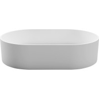Sapho THIN umyvadlo na desku, Rockstone, 55x35cm, bílá mat WN205