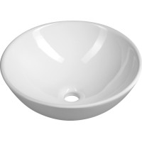 Aqualine Keramické umyvadlo na desku, Ø 40cm, bílá 40155