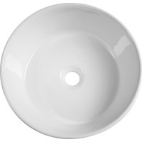 Aqualine Keramické umyvadlo na desku, Ø 40cm, bílá 40150