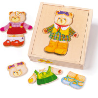 Bigjigs Toys Oblékací puzzle Paní medvědice