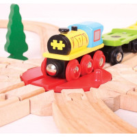 Bigjigs Rail Točna s 8 výjezdy
