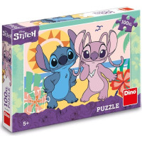 Dino Puzzle Stitch na pláži 100 XL dílků