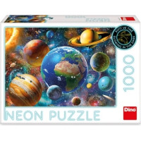 Dino Puzzle Planety neon 1000 dílků