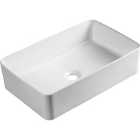 Aqualine Keramické umyvadlo na desku, 54x33cm, bílá 54331