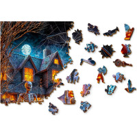 WOODEN CITY Dřevěné puzzle Halloweenský Pán smrti 1010 dílků