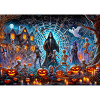 WOODEN CITY Dřevěné puzzle Halloweenský Pán smrti 1010 dílků
