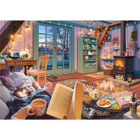 WOODEN CITY Dřevěné puzzle Útulná chata 505 dílků