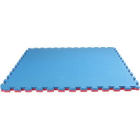 Pěnový koberec Champion 100,5x100,5x3cm - modročervený