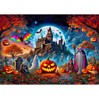 WOODEN CITY Dřevěné puzzle Halloweenská dýně 1010 dílků
